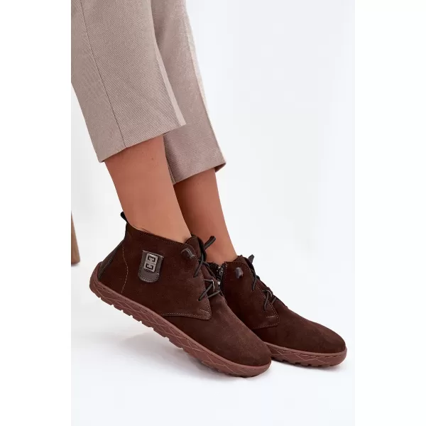  Damenschuhe ZAZOO 30072 SCHOKOLADE 