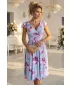 Kleid NUMOCO 425-14 BLAU MIT BLUMEN