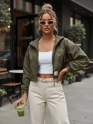 Damenjacke DSTREET TY4210 GRÜN