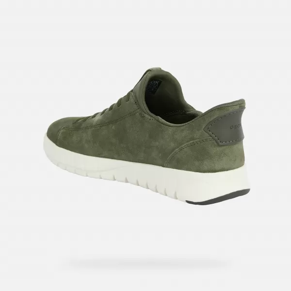  Herren-Sneaker GEOX FLEXTRIDE PLUS FAST IN G014646 KHAKI 