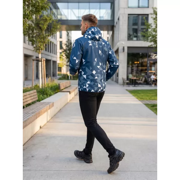  Premium-Softshelljacke für Herren ALTISPORT VOJ/ALM108JACK01 MARINEBLAU/WEIß 
