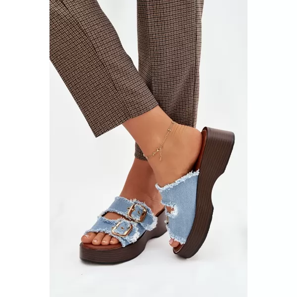  Damenhausschuhe BOTO RENELISSE 41325 HELLBLAU 