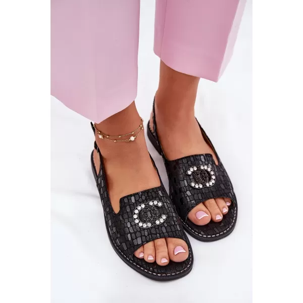  Damensandalen S.BARSKI KV51-096 SCHWARZ 