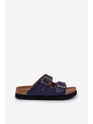 Herrenhausschuhe BIG STAR NN174530 BLAU Big Star Shoes
