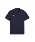 Herren-T-Shirt mit Kragen PUMA TEAMGOAL CASUALS POLO 658605_06 PUMA MARINE/PUMA WEIß