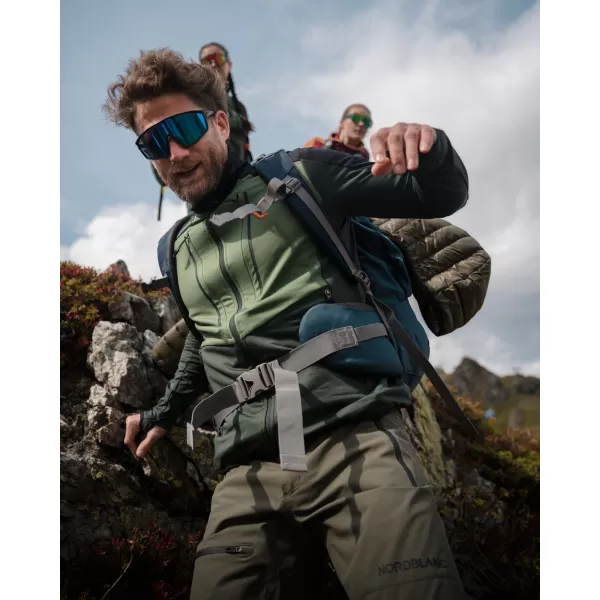  Powerfleece-Sweatshirt für Herren NORDBLANC GROAN NBWFM8282 DUNKELGRÜN 