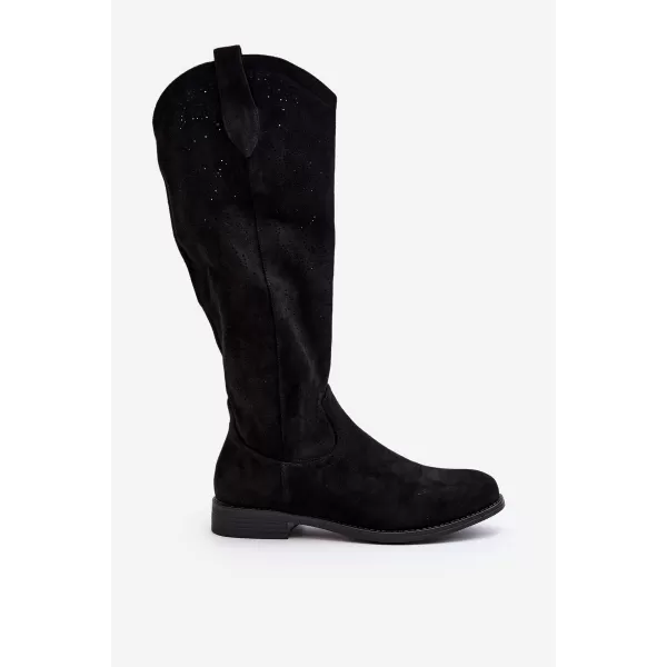  Damenstiefel S.BARSKI HY66-132 SCHWARZ 