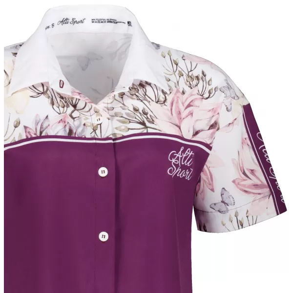  Premium-Shirt für Damen ALTISPORT VOJ/ALW008KOS01 BURGUND 