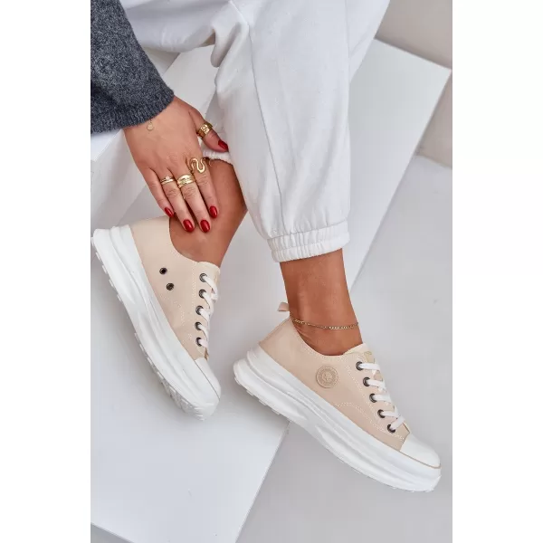  Damen-Sneaker BIG STAR NN274127 BEIGE Big Star Shoes 