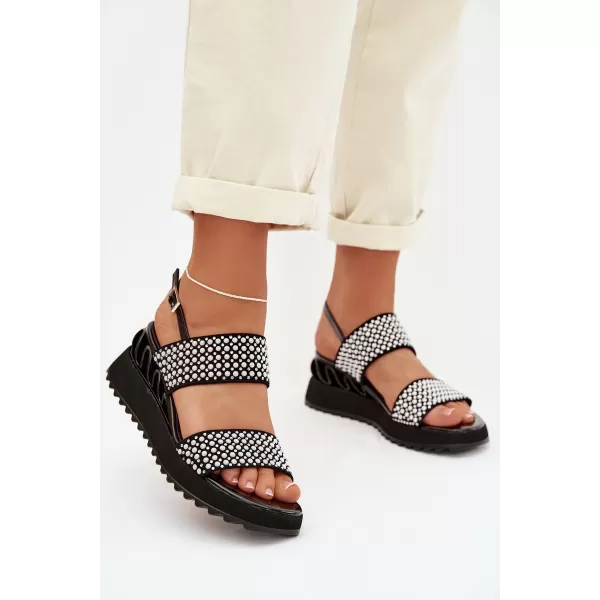  Damensandalen D&A CR61-3067 SCHWARZ 