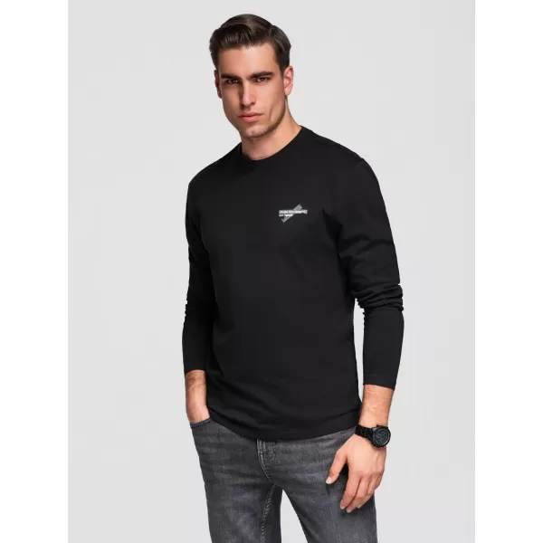  Herren-T-Shirt OMBRE OM-LSPT-0136 SCHWARZ 