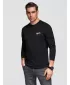Herren-T-Shirt OMBRE OM-LSPT-0136 SCHWARZ