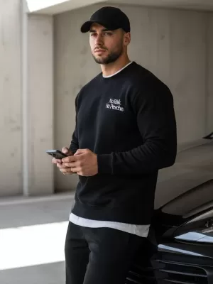 Herren-Sweatshirt DSTREET BX5947 SCHWARZ