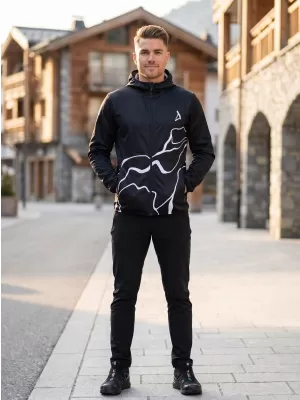 Premium-Softshelljacke für Herren ALTISPORT VOJ/ALM073JACK01 SCHWARZ
