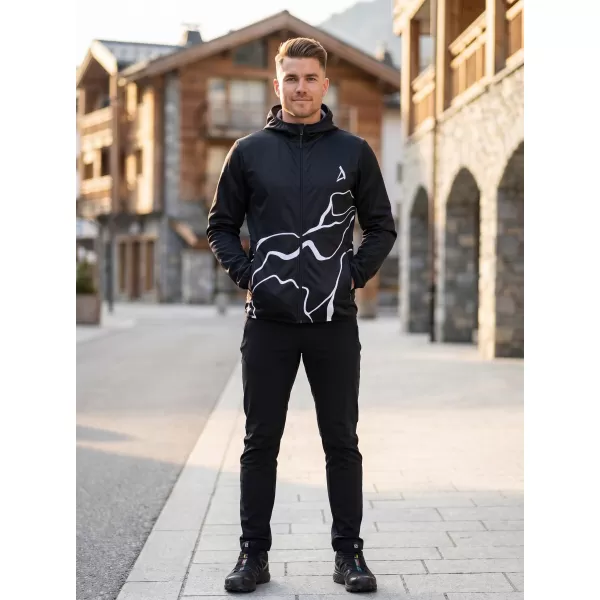  Premium-Softshelljacke für Herren ALTISPORT VOJ/ALM073JACK01 SCHWARZ 
