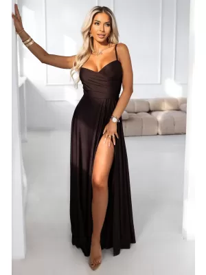 Kleid NUMOCO 646-1 SCHOKOLADENBRAUN