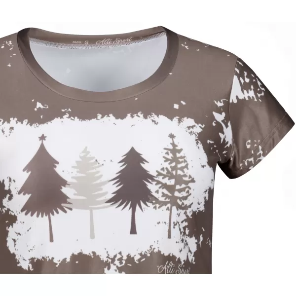  Premium-Weihnachts-T-Shirt für Damen ALTISPORT VOJ/ALWVN4TR06 BEIGE 