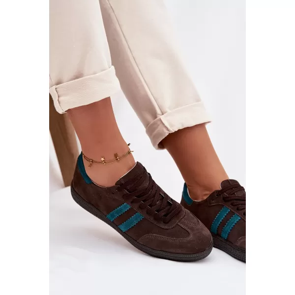  Damen-Sneaker ZAZOO N1068 BRAUN/BEIGE 