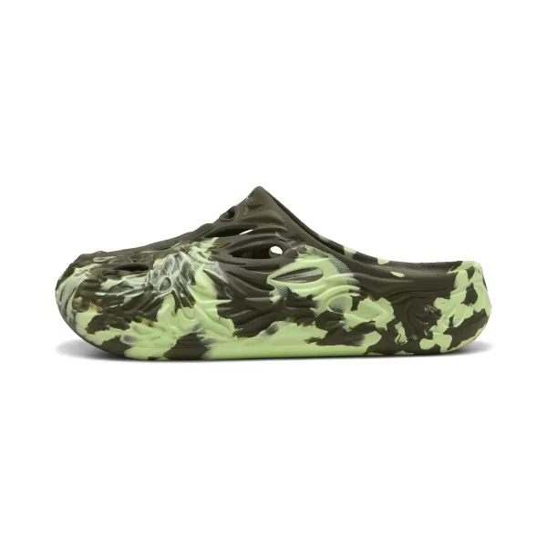  Hausschuhe PUMA MB.04 SLIDE 397665_14 DUNKLES OLIV/PRICKELNDES LICHT 