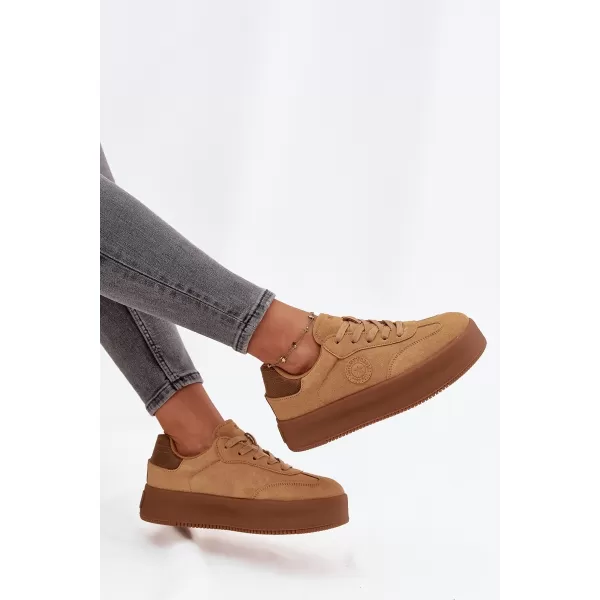  Damen-Sneaker BIG STAR SS274762 BRAUN/BEIGE Big Star Shoes 