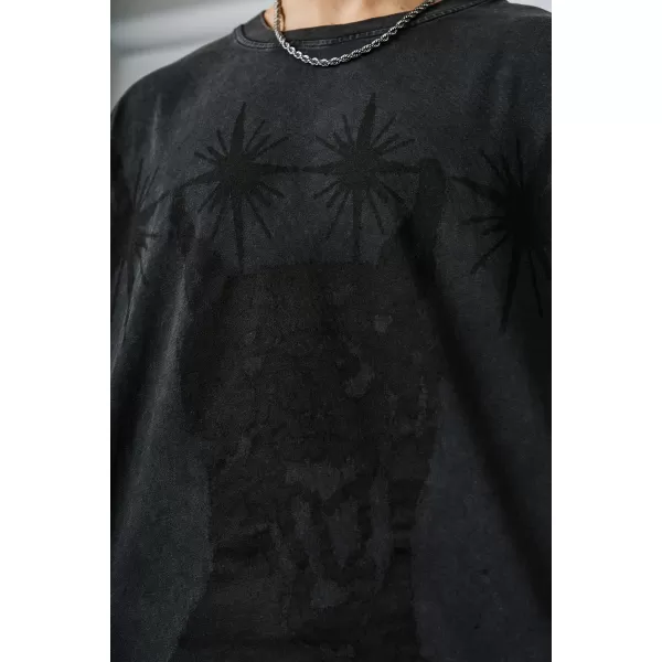  Übergroßes T-Shirt für Herren NEBBIA x Sexsdreams 809 SCHWARZ 