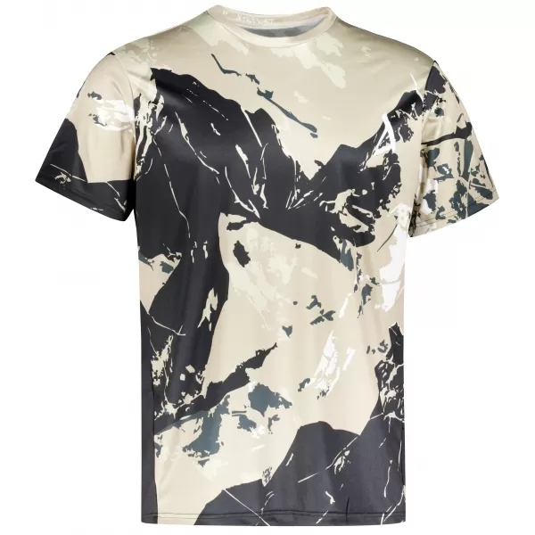  Premium-T-Shirt für Herren ALTISPORT VOJ/ALM131TR01 BEIGE/SCHWARZ 