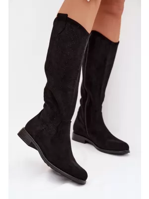 Damenstiefel S.BARSKI HY61-8022 SCHWARZ