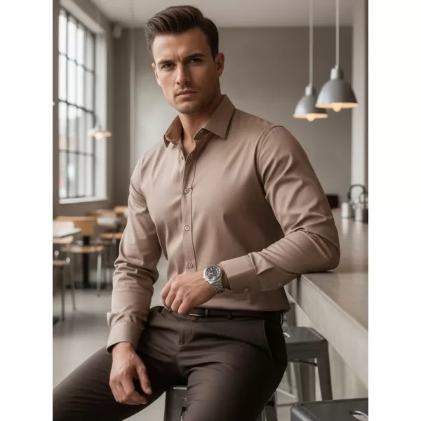  Herrenhemd DSTREET DX2686 BEIGE 