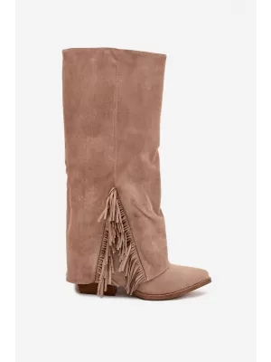 Damenschuhe mit Absatz BOTO ZALIA 38568 KHAKI