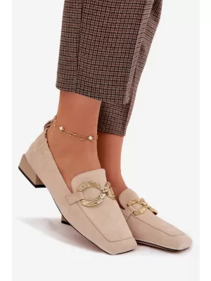 Damenmokassins D&A CR61-3115 BEIGE