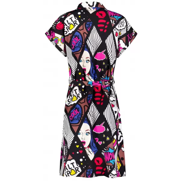 Kleid ALTISPORT HANNYA SCHWARZ/WEIß 