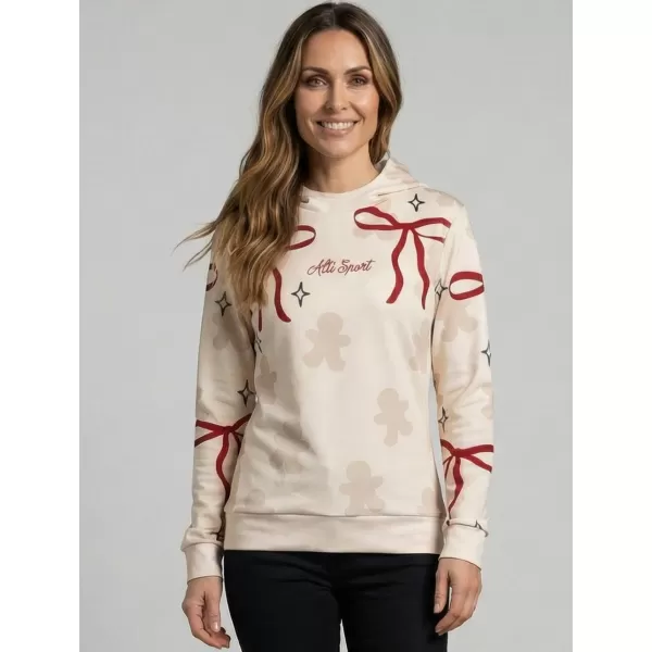  Premium-Weihnachts-Sweatshirt für Damen ALTISPORT VOJ/ALWVN10MI01 CREMIG 