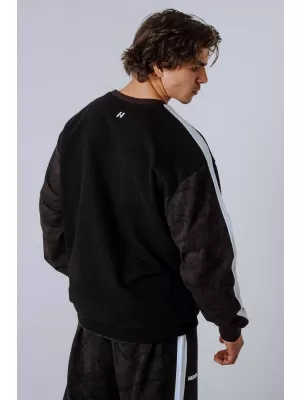Kapuzenpullover mit entspannter Passform POWER 903 DARK BROWN CAMO Nebbia