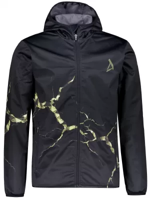 Premium-Softshelljacke für Herren ALTISPORT VOJ/ALM129JACK01 SCHWARZ/MILITÄRISCH