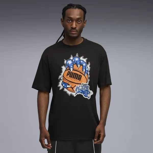  Herren-T-Shirt PUMA HOOPAVERSE TEE 3 632891-02 PUMA SCHWARZ 