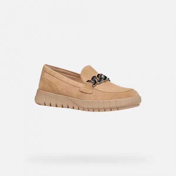 Damenmokassins GEOX FLEXTRIDE G013008 BEIGE 