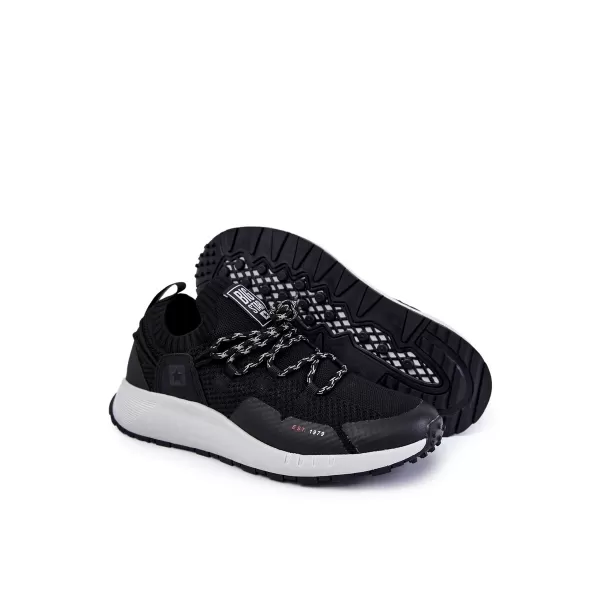  Herrenschuhe BIG STAR KK174015 SCHWARZ Big Star Shoes 