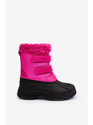 Kinder-Winterschuhe BIG STAR MM374112 FUCHSIA/SCHWARZ Big Star Shoes