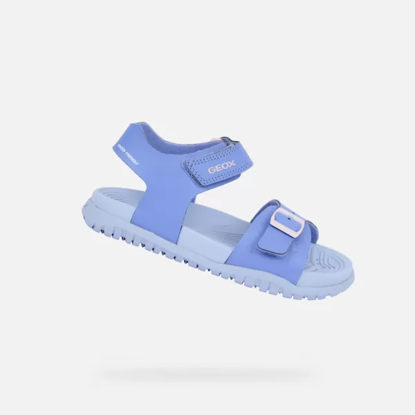  Sandalen für Mädchen GEOX FUSBETTO J35HQA000BCC8039 LILA 