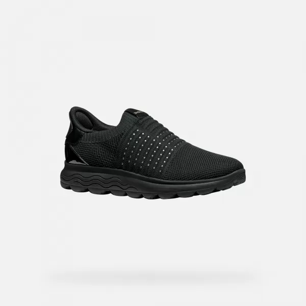  Damen-Sneaker GEOX SPHERICA PLUS G012964 SCHWARZ 