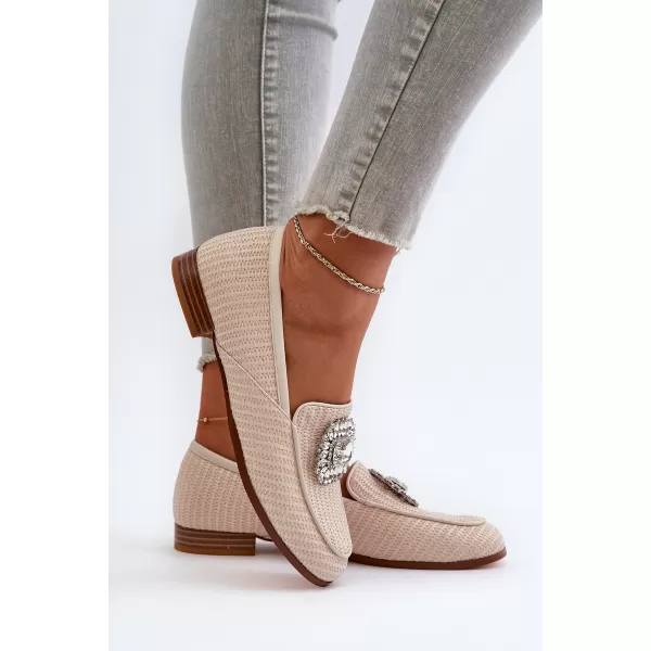  Damenmokassins D&A MR38-676 BEIGE 