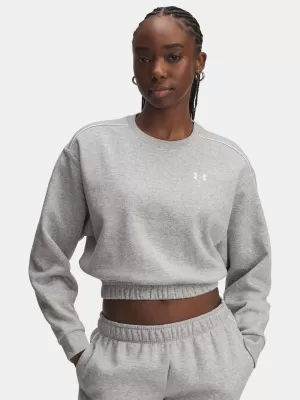 Damen-Sweatshirt UNDER ARMOUR UA RIVAL FLEECE PIPED CREW 6007035-011 GRAU