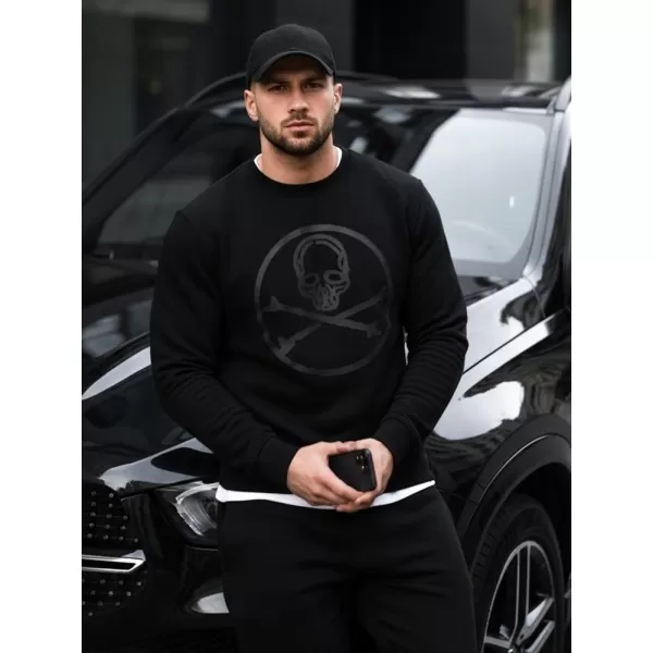 Herren-Sweatshirt DSTREET BX5948 SCHWARZ 