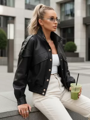 Damenjacke DSTREET TY5646 SCHWARZ