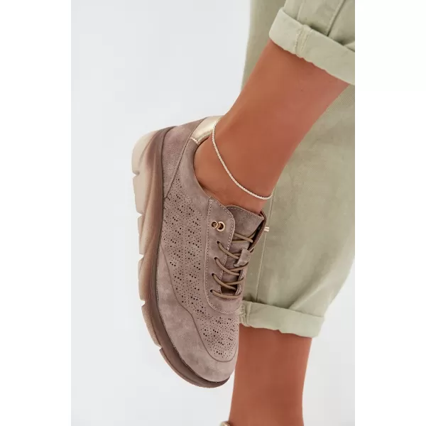  Damen-Sneaker SERGIO LEONE SP-002 BRAUN 