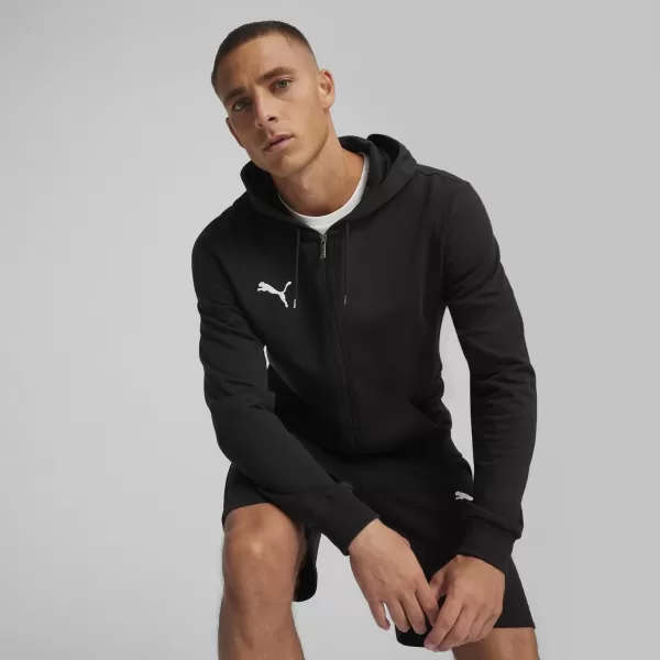  Herren-Sweatshirt PUMA TEAMGOAL CASUALS HOODED JACK 658595_03 PUMA SCHWARZ/PUMA WEIß 