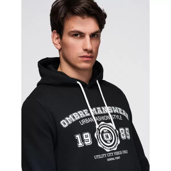  Herren-Sweatshirt OMBRE B1714 SCHWARZ 