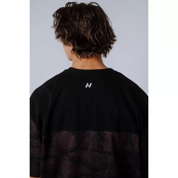  Übergroßes T-Shirt POWER 898 DARK BROWN CAMO Nebbia 