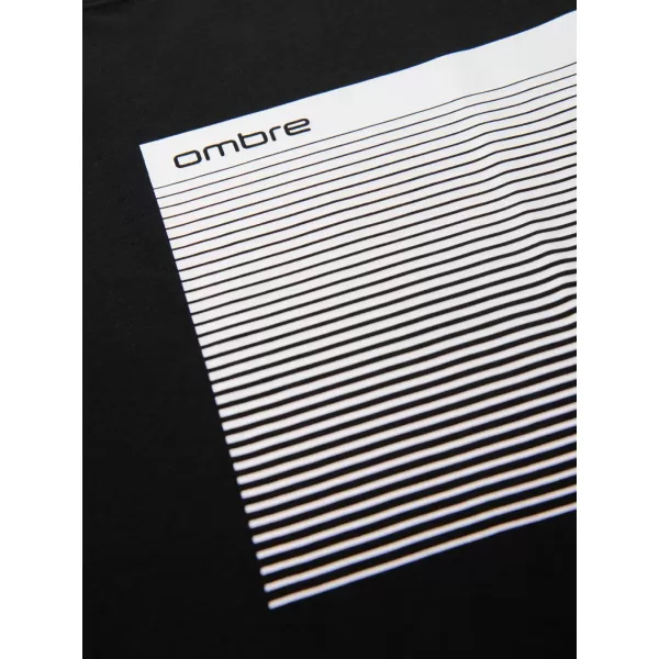  Herren-T-Shirt OMBRE OM-TSPT-0246 SCHWARZ 