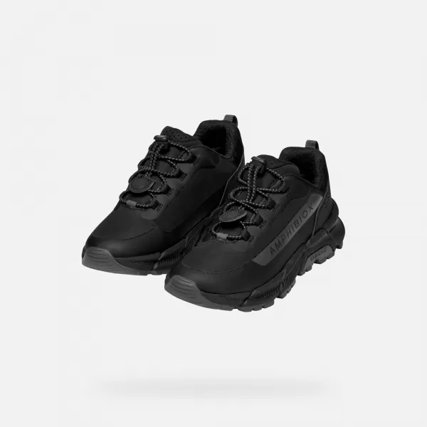  Turnschuhe für Jungen GEOX FLEXYPER PLUS J46LCC0FU50C0005 SCHWARZ 